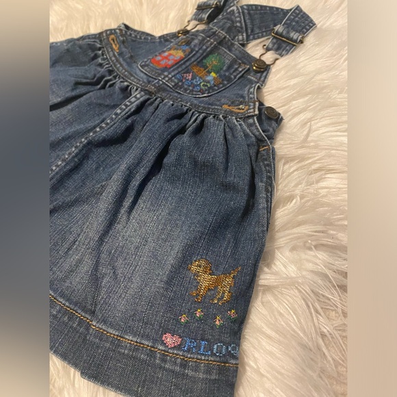 Ralph Lauren 650 Madison Ave denim overall dress - Picture 2 of 6